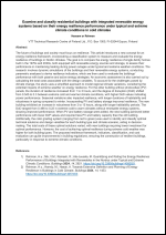 Examine and classify residential buildings with integrated renewable energy systems based on their energy resilience performance under typical and extreme climate conditions in cold climates